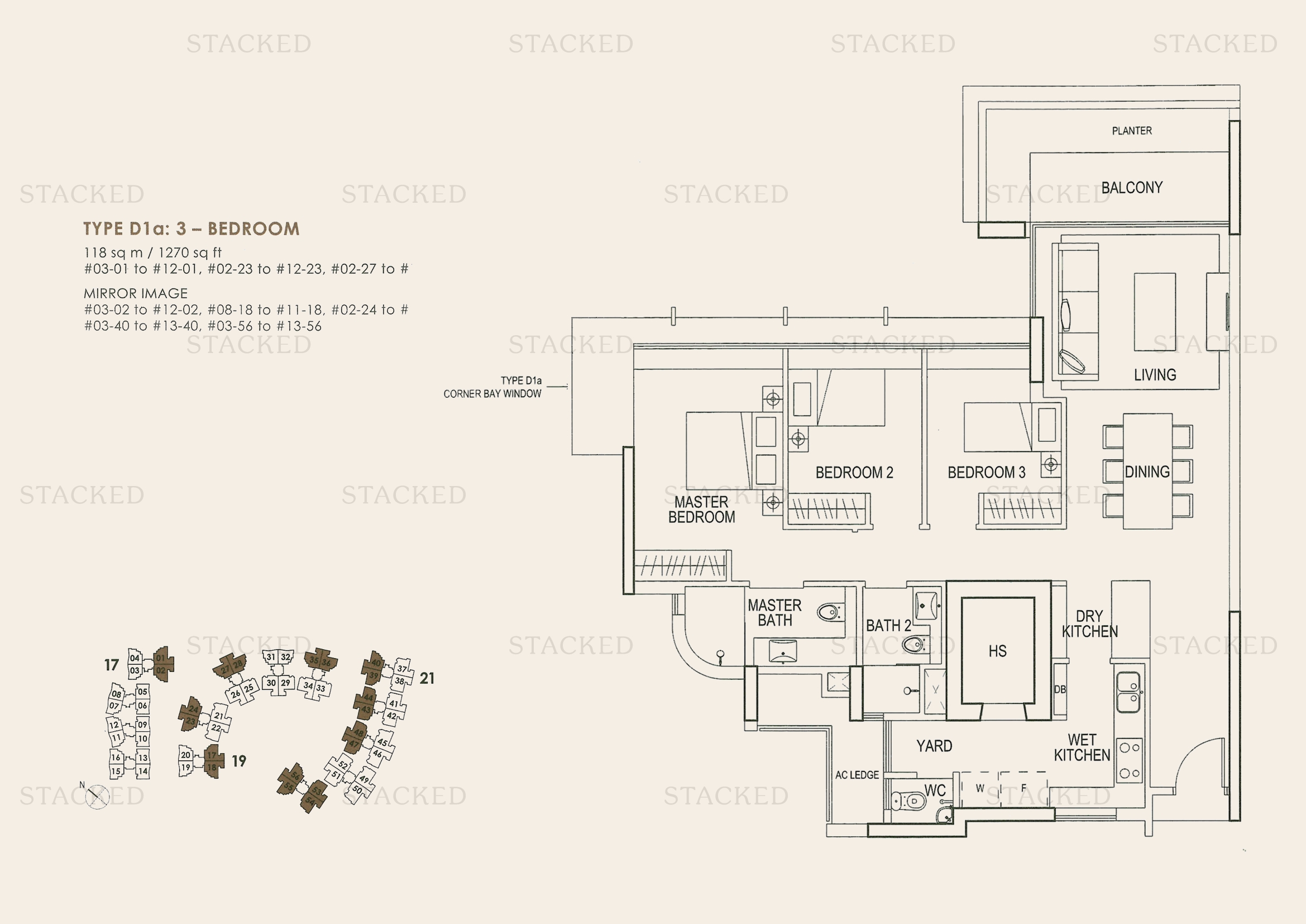 Stacked homes Double Bay Residences Singapore Condo Floor Plans